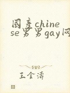 国产chinese男男gay网