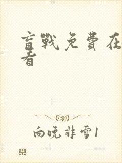 盲战免费在线观看封面