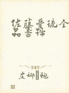 佐藤爱琉全部作品番号封面