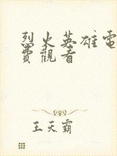 烈火英雄电影免费观看封面