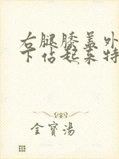 右腿膝盖外侧蹲下站起来特别疼