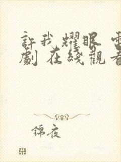 许我耀眼 电视剧 在线观看