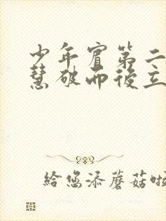 少年宾第二部珏慧破而后立