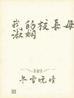 我的校长母亲陈淑娴封面