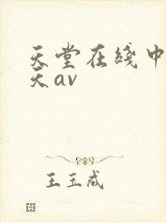 天堂在线中文a天av封面