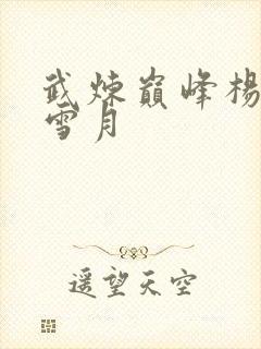 武炼巅峰杨开和雪月