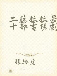 工藤拉拉最经典十部电视剧