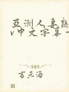 亚洲人妻熟女av中文字幕一区二三区在线