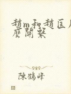 赵m和赵匡胤什么关系