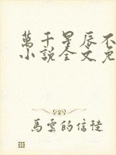 万千星辰不及你小说全文免费阅读封面