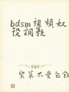 bdsm视频奴役调教