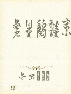 晏川的秘密全文免费阅读小说封面