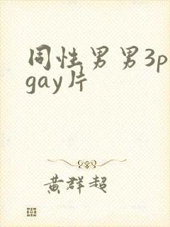 同性男男3p黄gay片