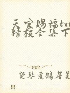 天官赐福txt精校全集下载