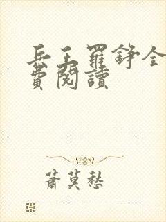 兵王罗铮全文免费阅读封面