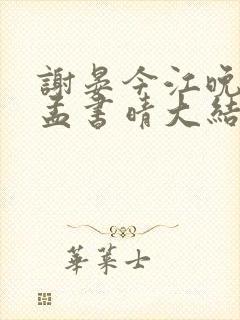 谢晏今江晚音江孟书晴大结局