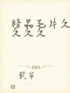 精品毛片久久久久久久封面