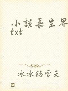 小说长生界完本txt封面