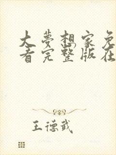 大梦想家免费观看完整版在线全集