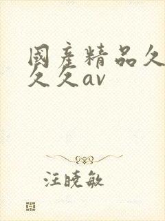 国产精品久久久久久av