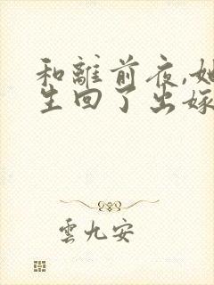 和离前夜,她重生回了出嫁前更新