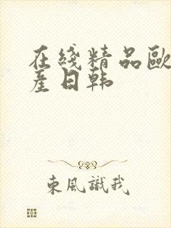 在线精品欧美国产日韩封面