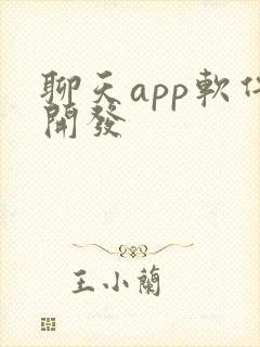 聊天app软件开发