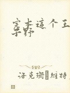 完本这个王妃路子野