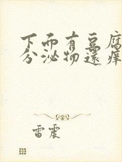 下面有豆腐渣状分泌物还痒用什么药