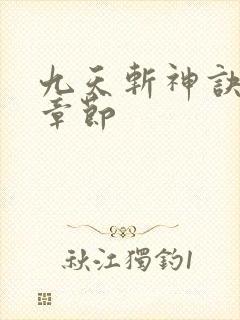 九天斩神诀最新章节