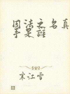 因法之名真正凶手是谁封面