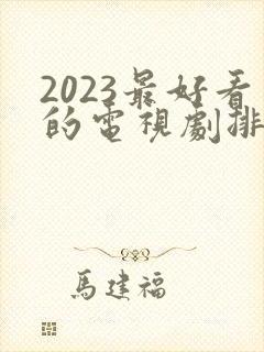 2023最好看的电视剧排行榜前十名