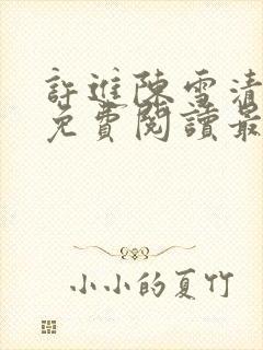 许进陈雪清全文免费阅读最新章节