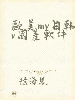 欧美mv日韩mv国产软件封面