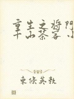 重生之将门毒后千山茶客 小说