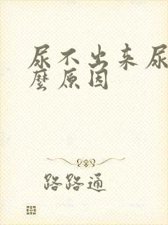 尿不出来尿疼什么原因