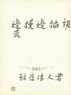 边摸边插视频很爽