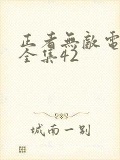 正者无敌电视剧全集42封面