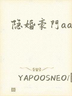 隐婚豪门aa制