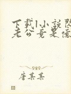 下载l小说闪婚老公竟是亿万总裁全部