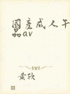 国产成人午夜精品av