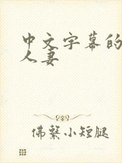 中文字幕的熟女人妻