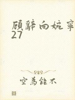 顾辞向婉宁番外27