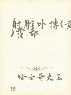 射雕外传(黄蓉)霍都封面