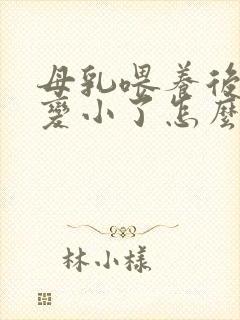 母乳喂养后乳房变小了怎么办