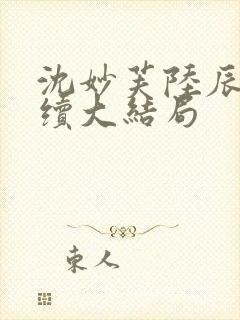 沈妙芙陆辰西后续大结局封面