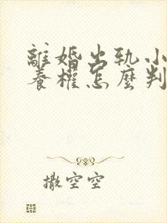 离婚出轨小孩抚养权怎么判封面