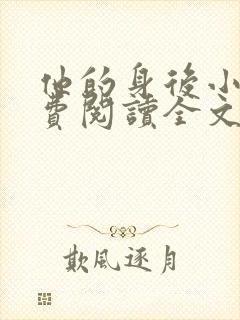 他的身后小说免费阅读全文