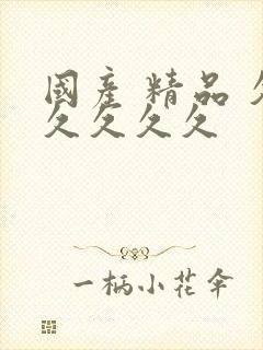 国产 精品 久久久久久