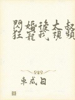 闪婚后大叔每天狂宠我视频